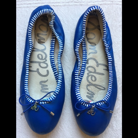 Suede Ballet Sam Edelman Blue Flats Sam Edelman FELICIA Ballet